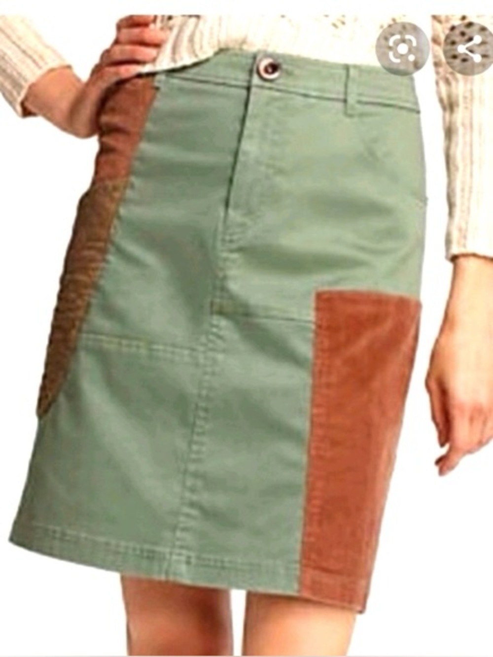 Anthropologie Meadow Rue Patchwork Skirt
